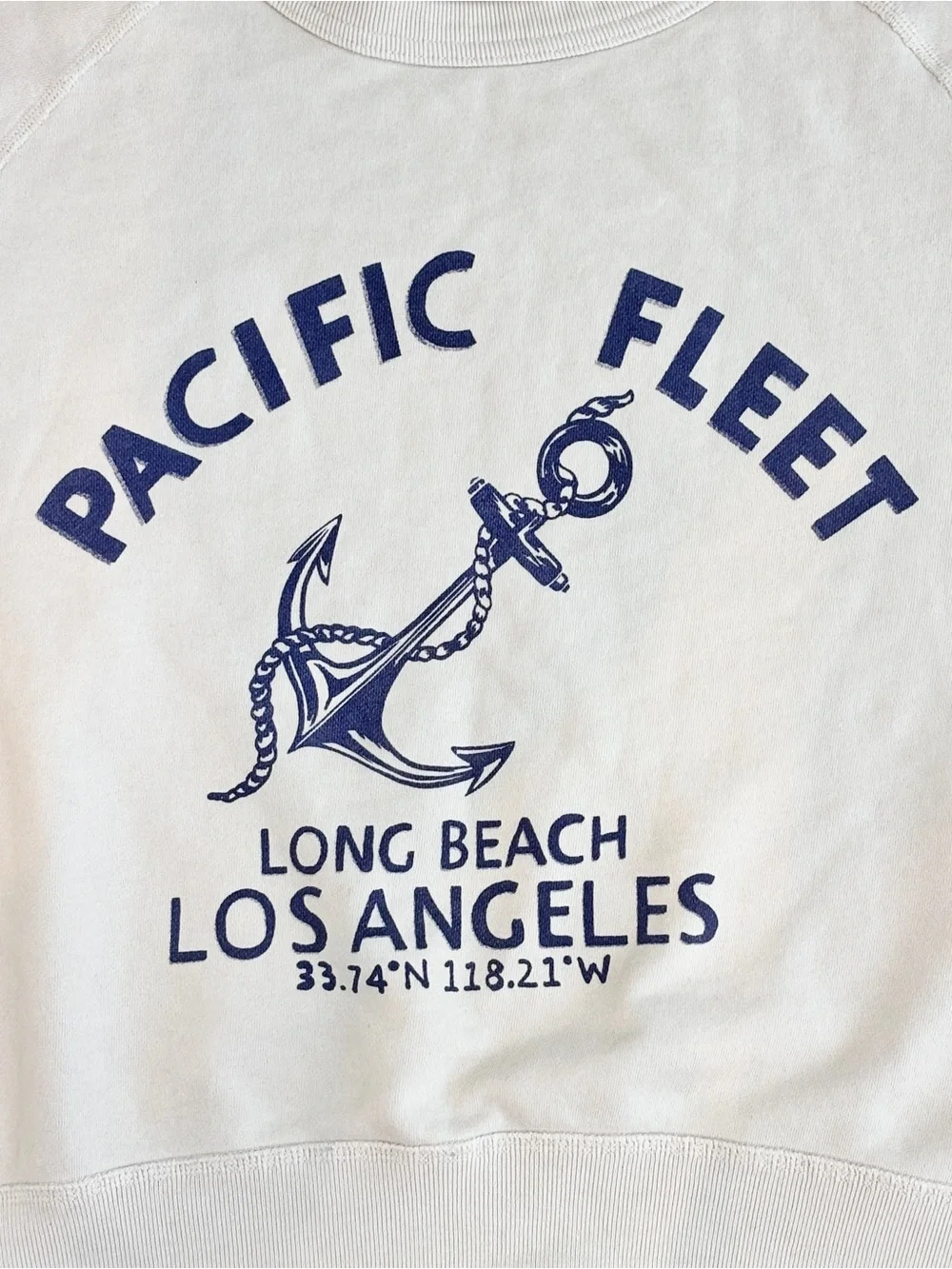 J. CREW Garment-Dyed Pacific Fleet Sweatshirt In Original Cotton Terry
